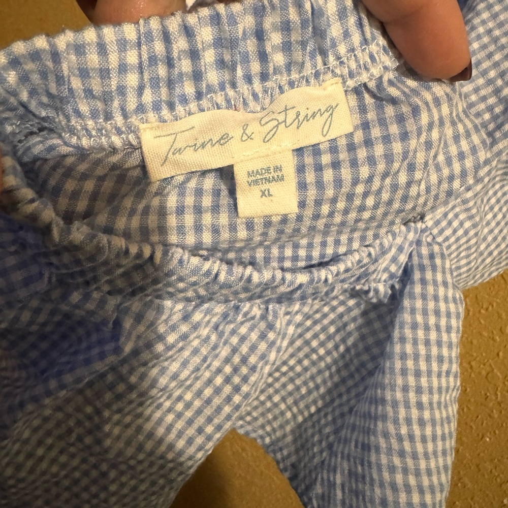 Twine & String Gingham Blouse - image 3